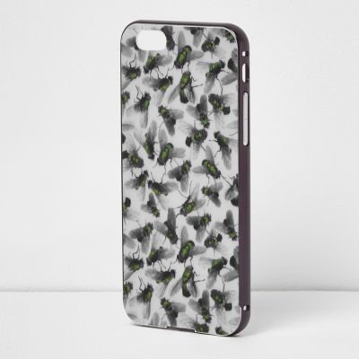 Grey Design Forum fly print iPhone 6 case